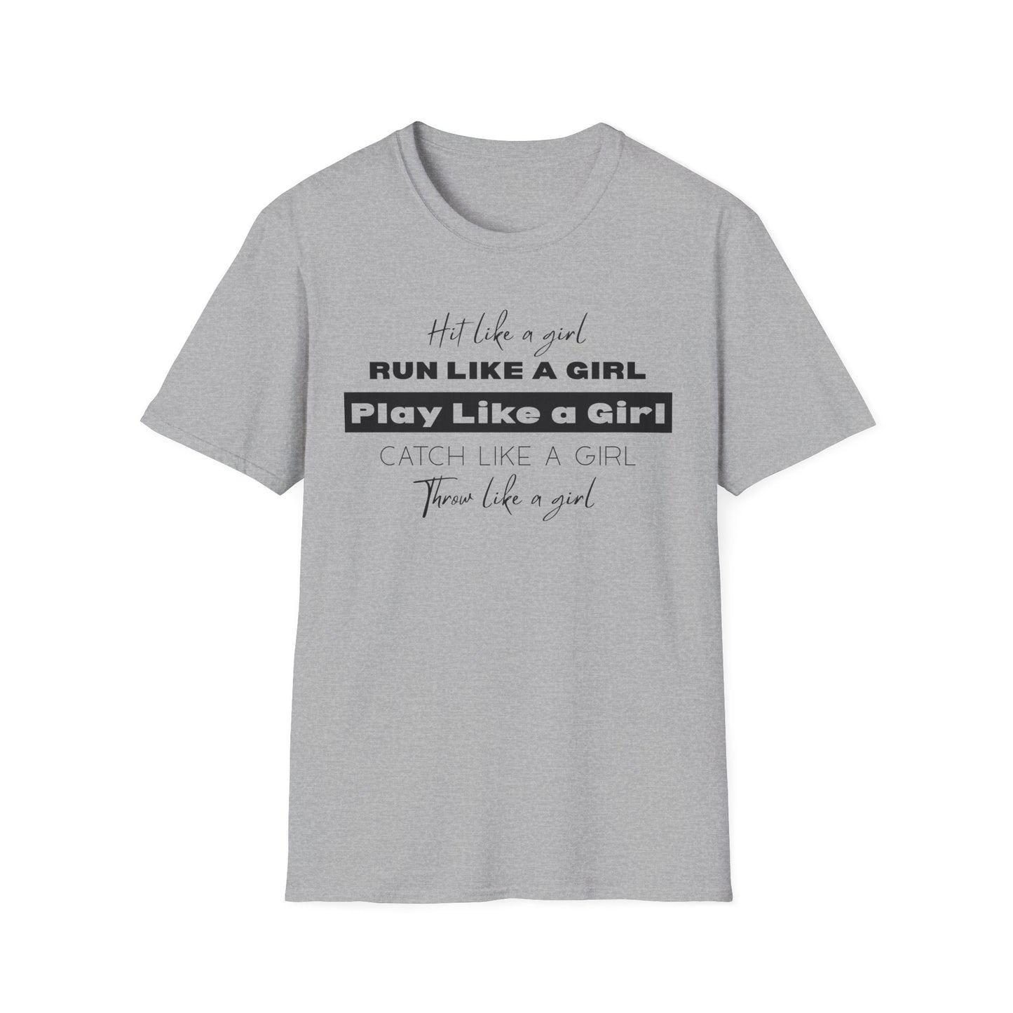 Hit Like a Girl Design - Empowerment T-Shirt - Athletic vibes, Empowering shirt, Feminism pride