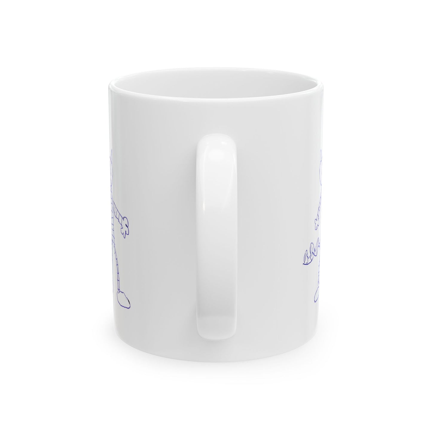 Mug - Big City Cat and big Kid's Cat Sketch Ceramic Mug (11oz, 15oz) - Big city, Cat sketch, Cat themed mug