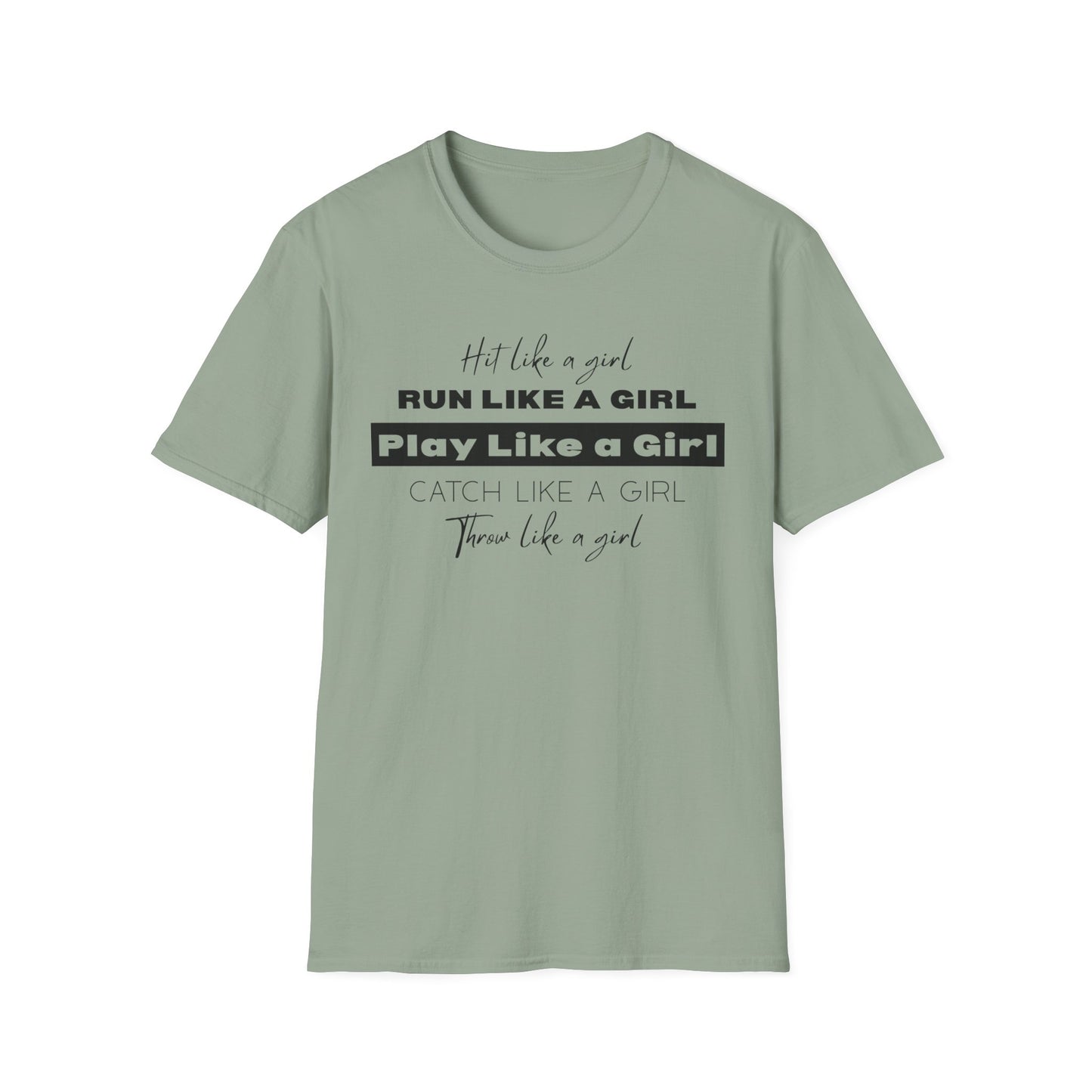 Hit Like a Girl Design - Empowerment T-Shirt - Athletic vibes, Empowering shirt, Feminism pride