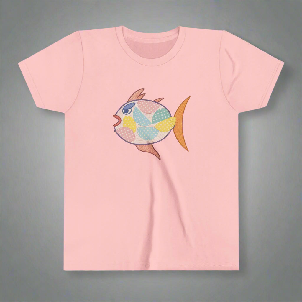Kids Fish Graphic Tee - beach vibes, children clothing, fish graphic