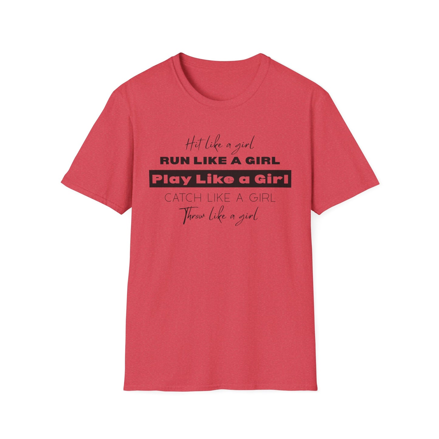 Hit Like a Girl Design - Empowerment T-Shirt - Athletic vibes, Empowering shirt, Feminism pride