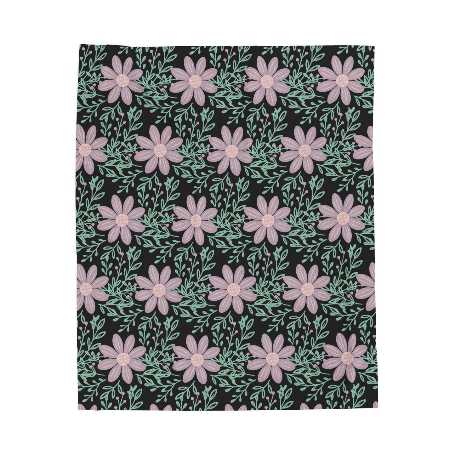 This velveteen plush blanket features a chalkboard wildflower design, giving a cozy and rustic feel to any room. Perfect for adult buyers looking to add a touch of nature to their home decor or gift during holidays, birthdays, or housewarmings.