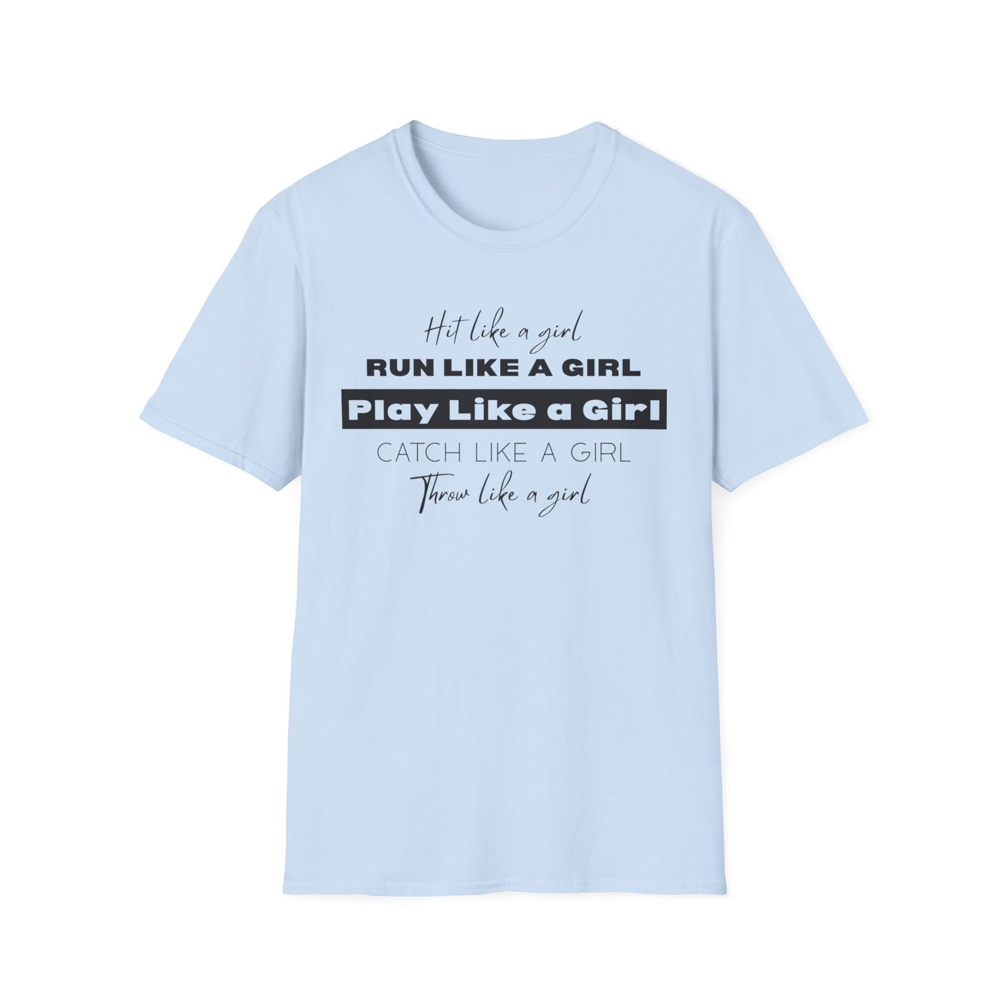 Hit Like a Girl Design - Empowerment T-Shirt - Athletic vibes, Empowering shirt, Feminism pride