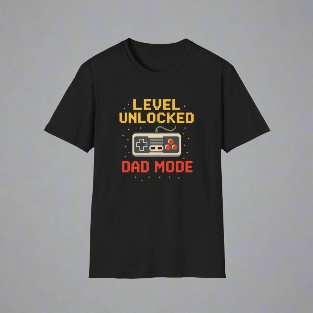 Gamer Dad T-Shirt - 8-bit style, Cool dad fashion, Dad