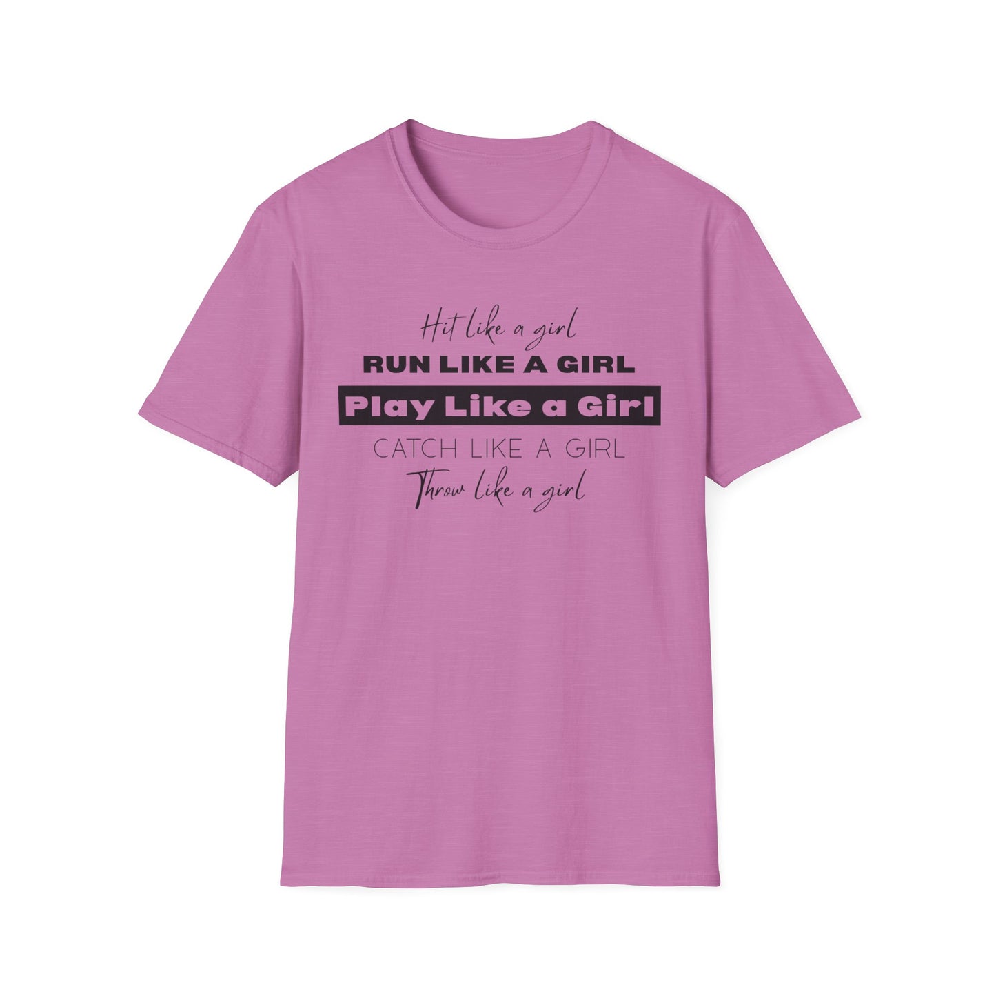 Hit Like a Girl Design - Empowerment T-Shirt - Athletic vibes, Empowering shirt, Feminism pride