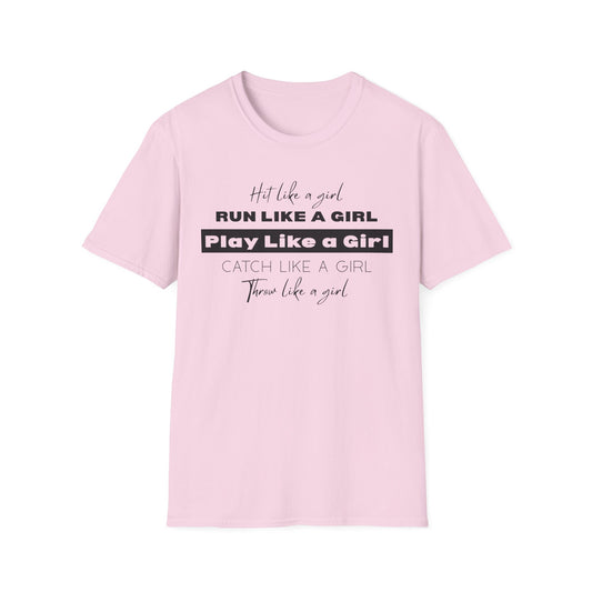 Hit Like a Girl Design - Empowerment T-Shirt - Athletic vibes, Empowering shirt, Feminism pride