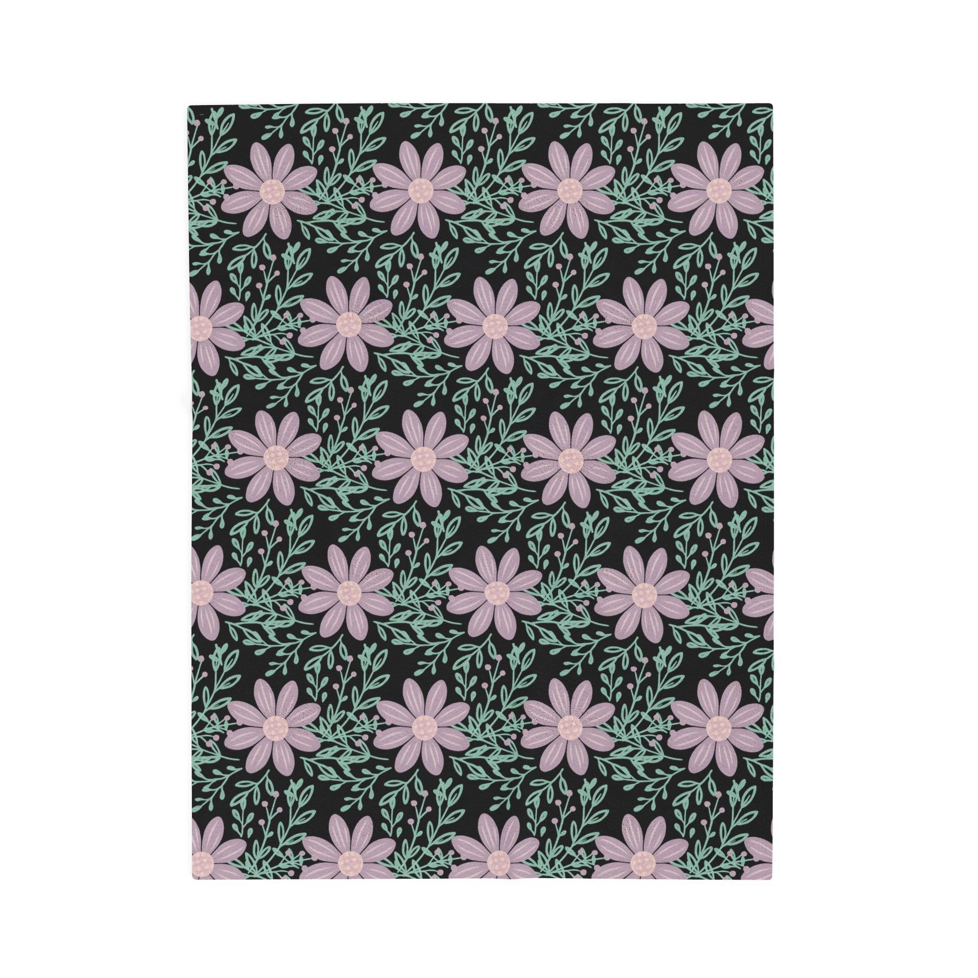 This velveteen plush blanket features a chalkboard wildflower design, giving a cozy and rustic feel to any room. Perfect for adult buyers looking to add a touch of nature to their home decor or gift during holidays, birthdays, or housewarmings.