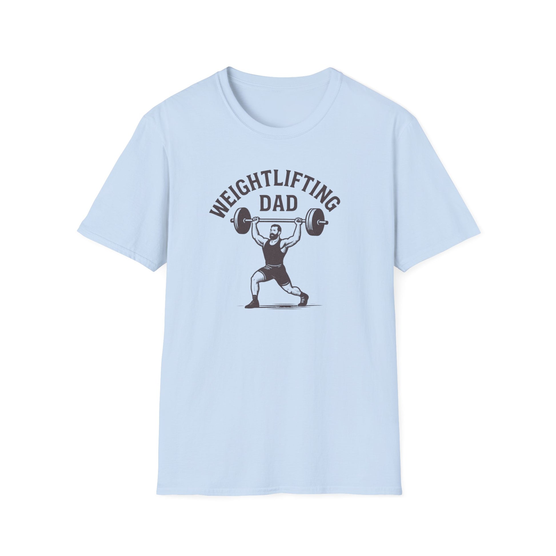 Classic Dad - Weightlifting Dad T-Shirt - Casual Wear, Comfortable Tee, Cute Graphic